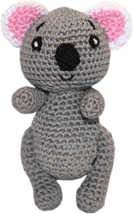 Knit Knacks Cutie the Koala Organic Cotton Small Dog Toy